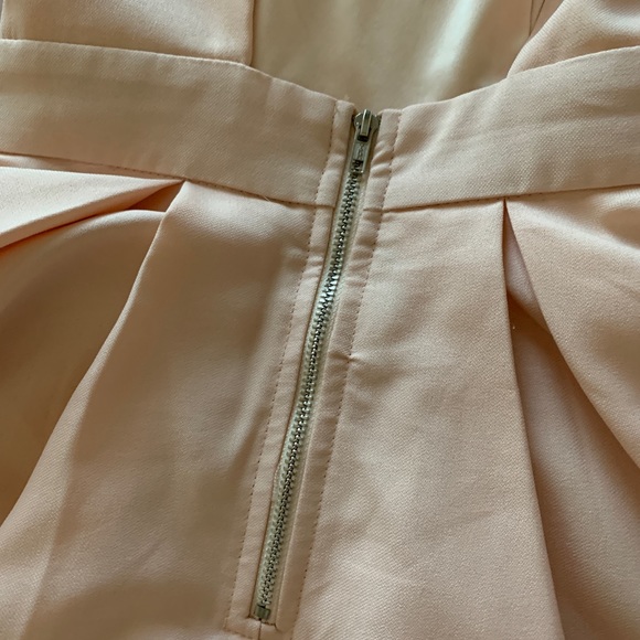 Pink high neck backless skater dress - Picture 6 of 9